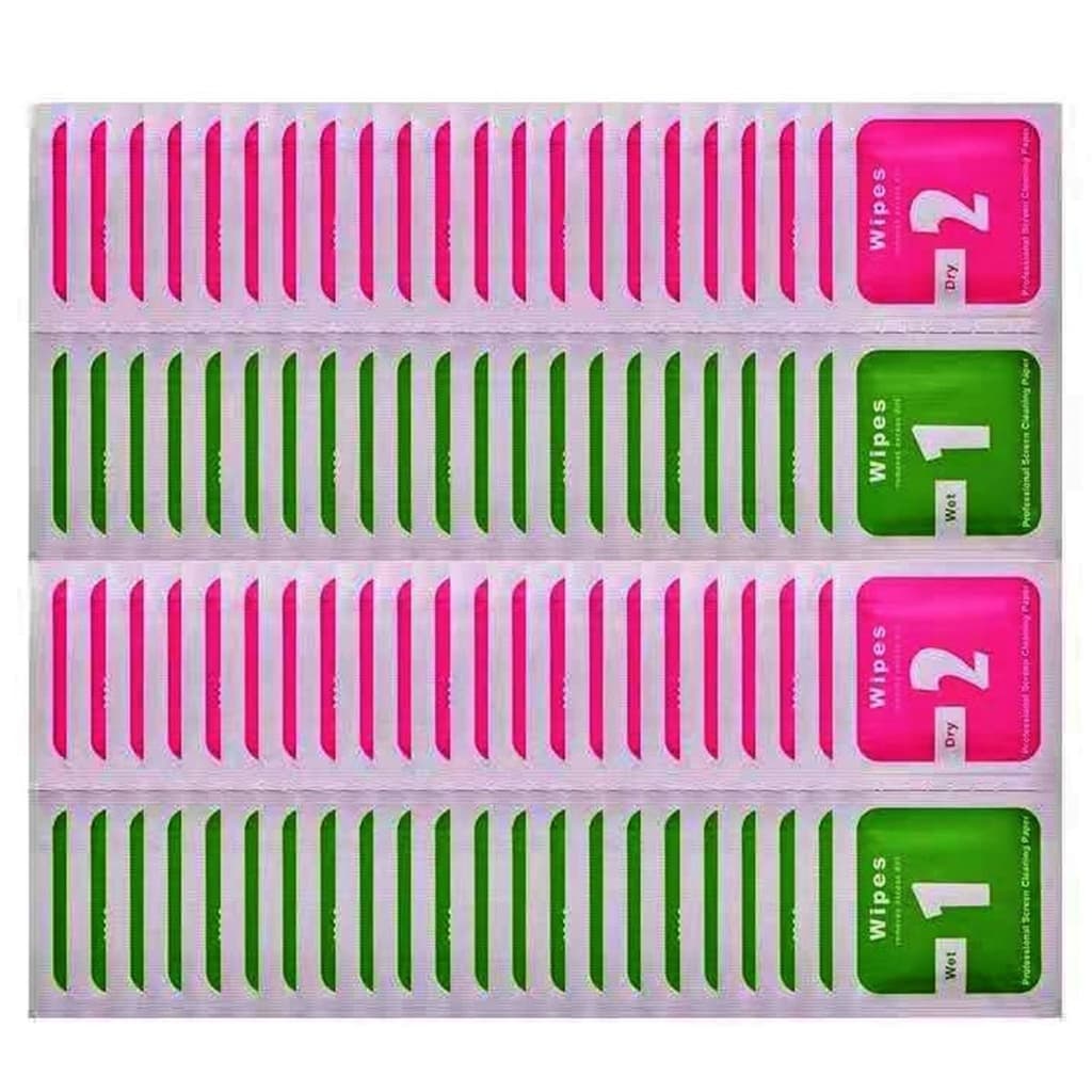 Kit Limpador de Tela 1/2 de Alta Qualidade, Kits de 10/ 50/ 100 UNIDADES.