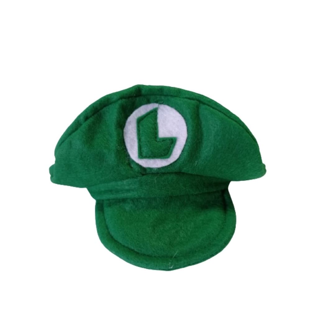 Chapéu para pet cachorro fantasia Luigi