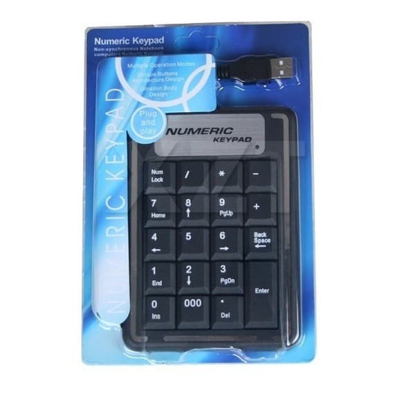 Teclado Numérico USB com 19 Teclas 1,2mt