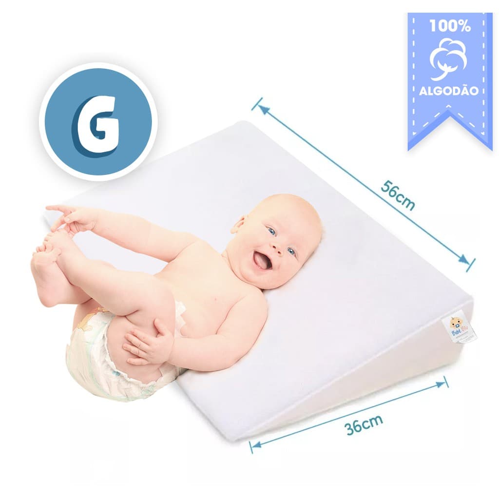 Travesseiro Anti-refluxo Para Berço Bebê Rampa Cama Grávida rampa capa 100% algodão