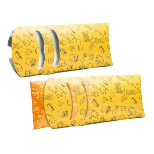 50 Embalagem Pastel Delivery M 25 Cm Interior  Metalizado