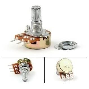 10 Peças - Potênciometro Linear Rotativo 100k L15 Mini Wh148