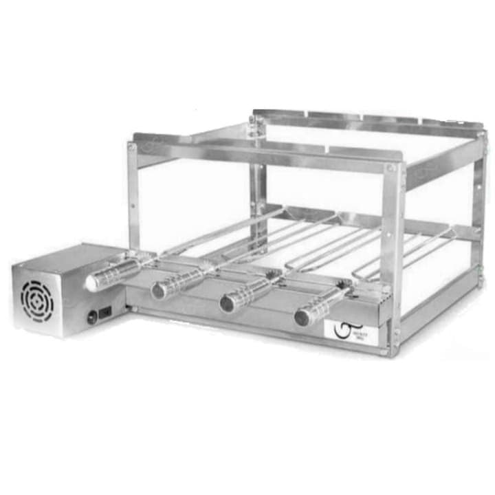 Gira Grill Inox De Churrasqueira 4 Espetos