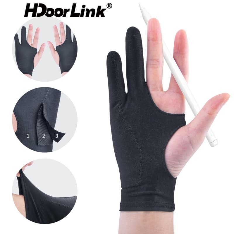 Luvas HdoorLink Anti-Mistouch De Pintura De 2 Dedos Eletrônicas Caneta Stylus
