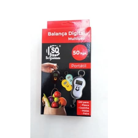 Balança Portátil Digital de Mão Mala Bagagem Pesca até 50kg