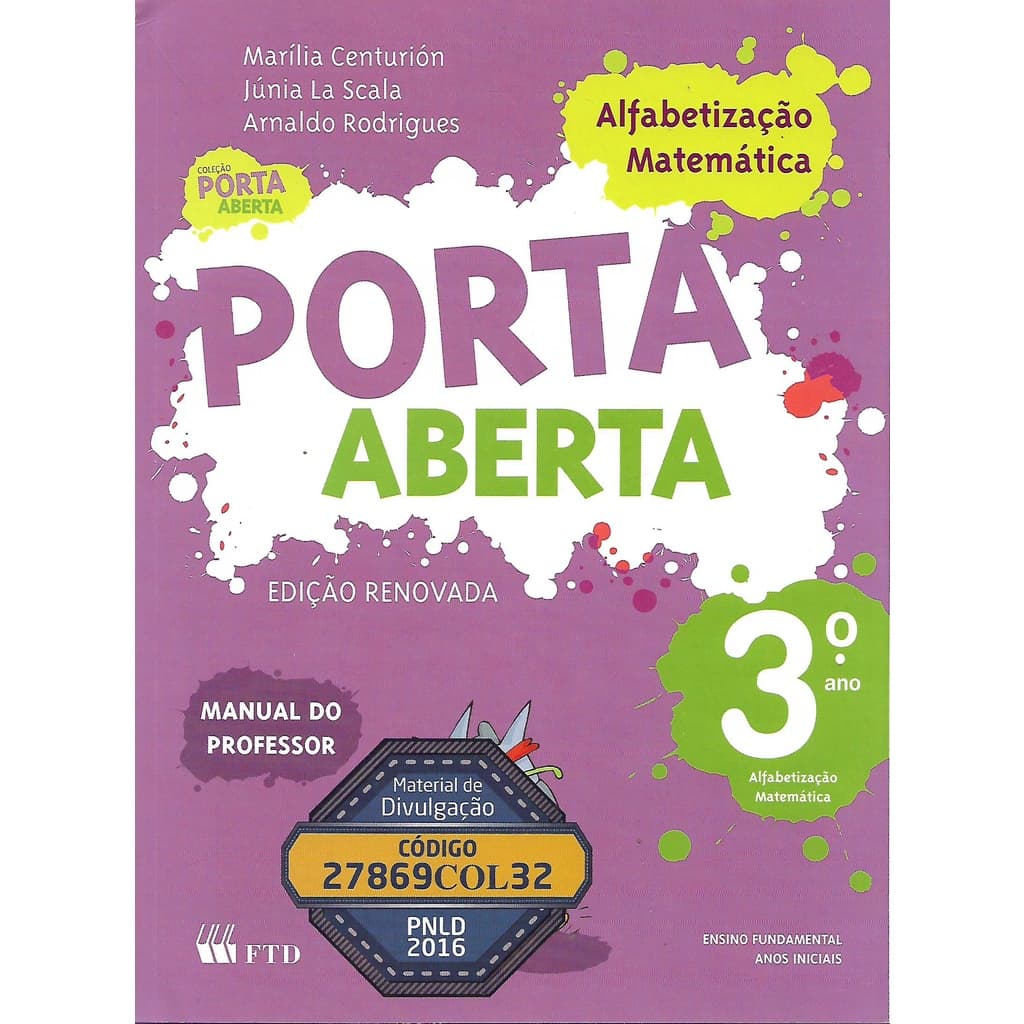 Porta Aberta - Alfabetização Matemática 3º Ano #0049 #