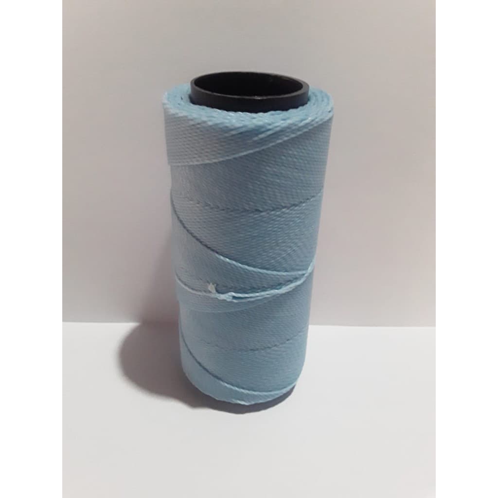 ROLO DE FIO ENCERADO CORDONÊ PARA BIJUTERIA COR -AZUL -   100 METROS