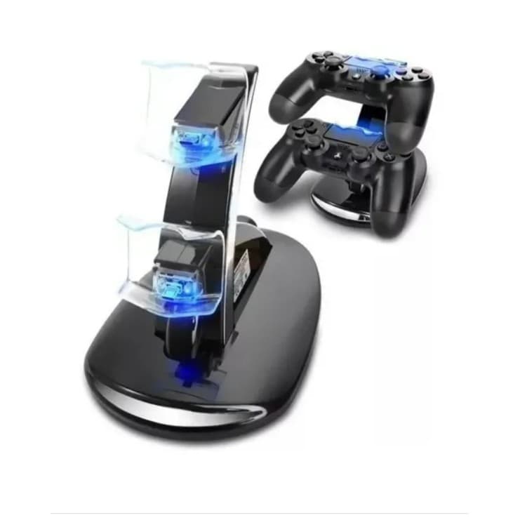 Suporte Carregador Para Controle De Ps4 Dualshock Joystick Duplo Base para Controle Kg219 Cabo Usb Duo Chargeplay Oferta