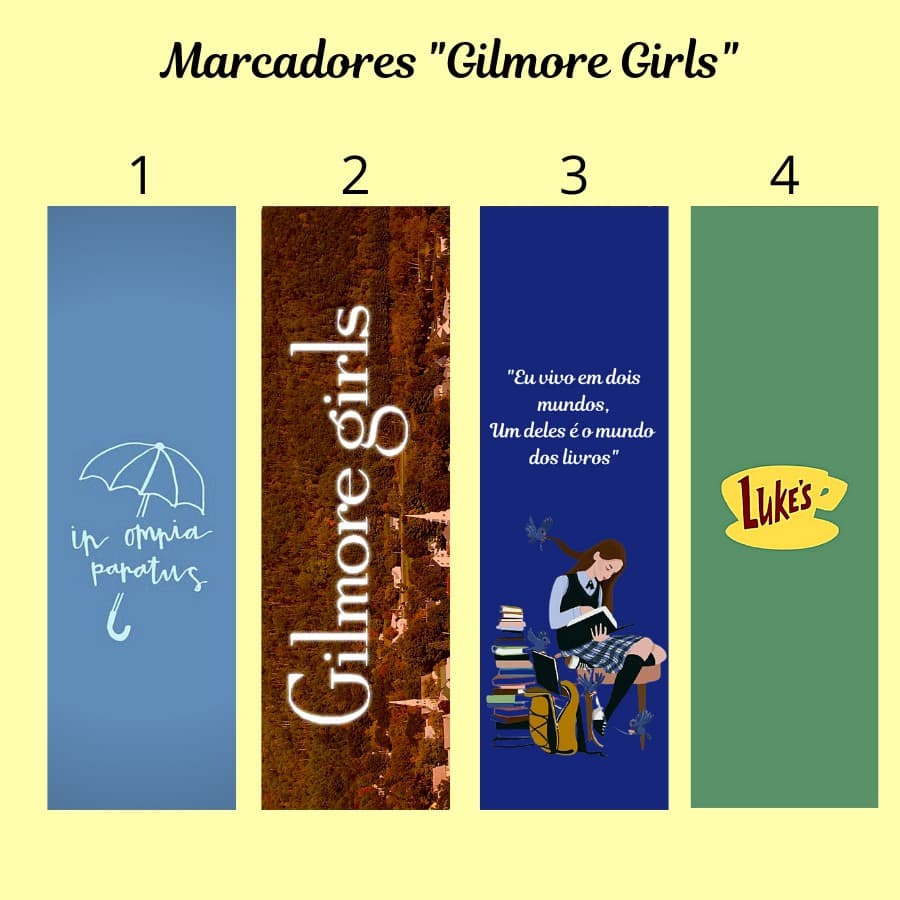 Marcador de página Gilmore Girls Plastificado (com ou sem tassel)