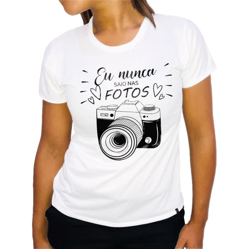 Camiseta Nunca Saio Nas Fotografias