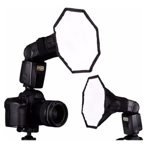 Mini Difusor Softbox Octagonal Flash 30cm Dobrável + Bolsa