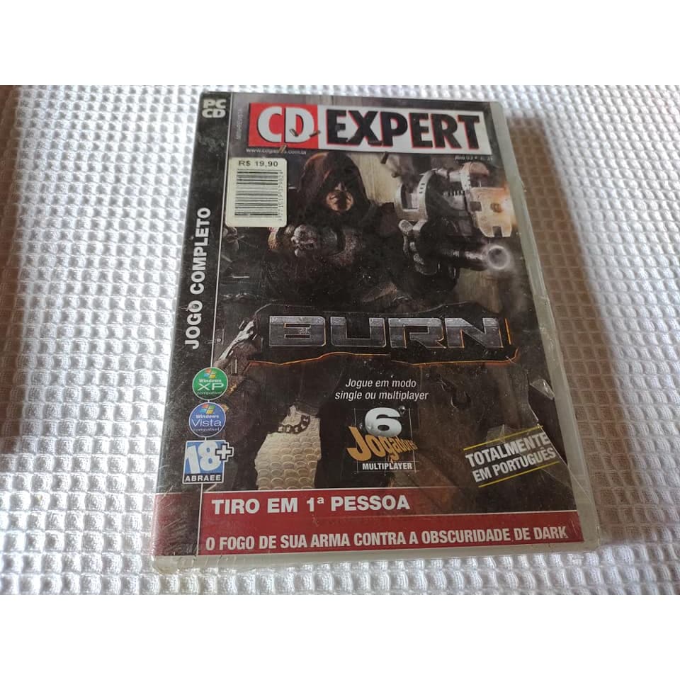 Burn Jogo completo CD Expert Lacrado Ou Usado PC Cdrom (Duas Opções)