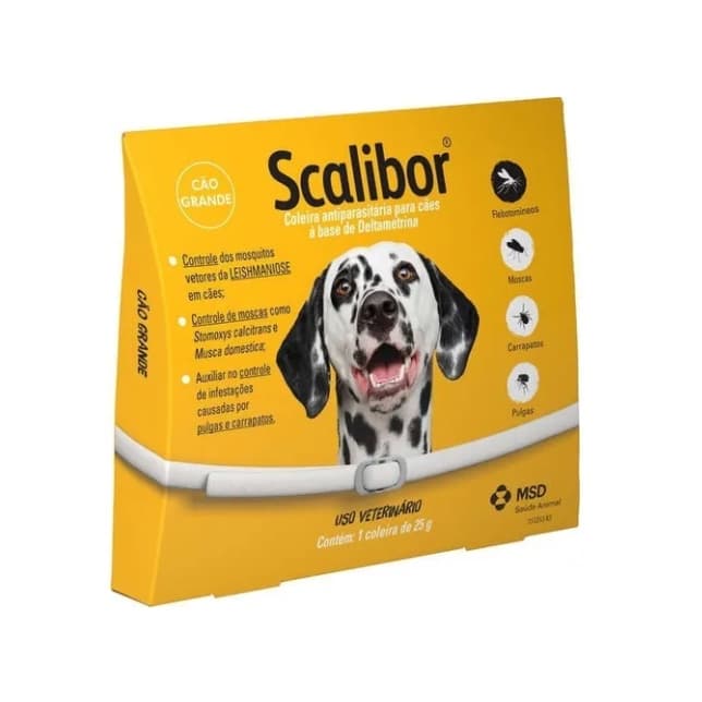 Coleira Scalibor Grande 65cm Leishmaniose Antipulgas