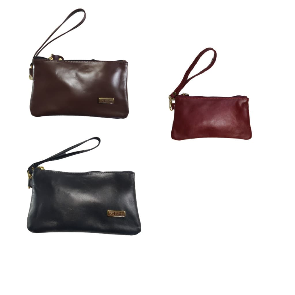 Carteira Bolsinha De Mão Feminina Para Celular Cartão Dinheiro Couro Porta Moeda Cac Couros 809