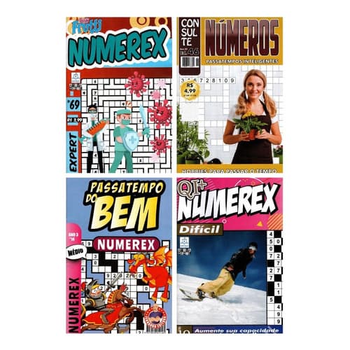 Kit 35 Revistas Numerix/numerex/números (sem Repetições)