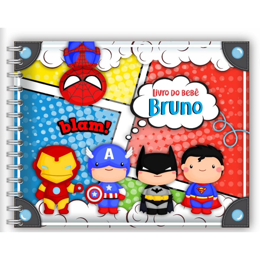 LIVRO DO BEBÊ - SUPER HERÓIS