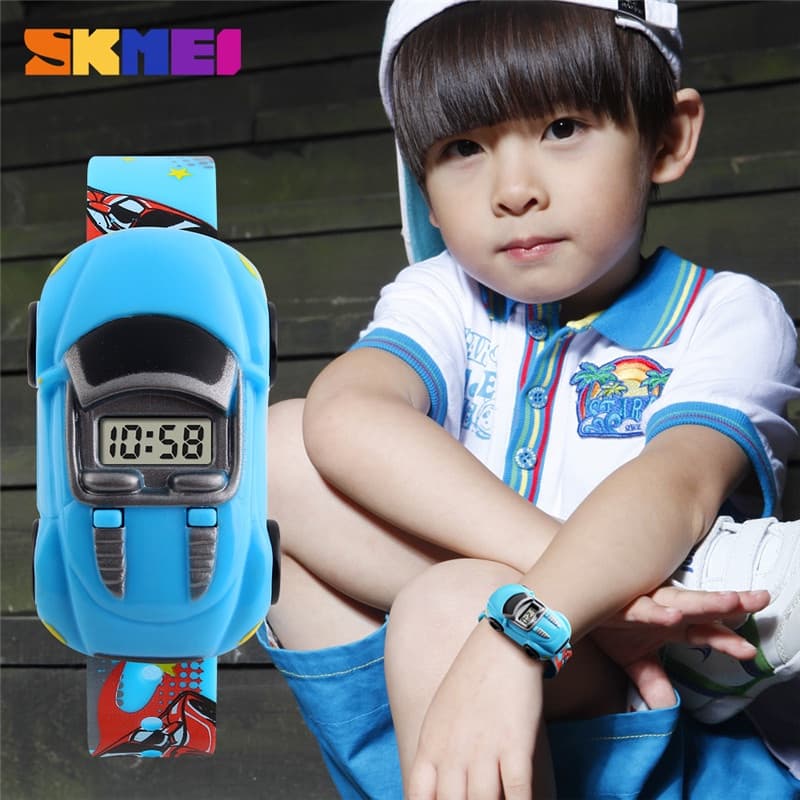 Relógio Skmei Infantil Digital Com Pulseira Em PU Design De Desenho/Brinquedo Para Crianças/Meninos/Meninas