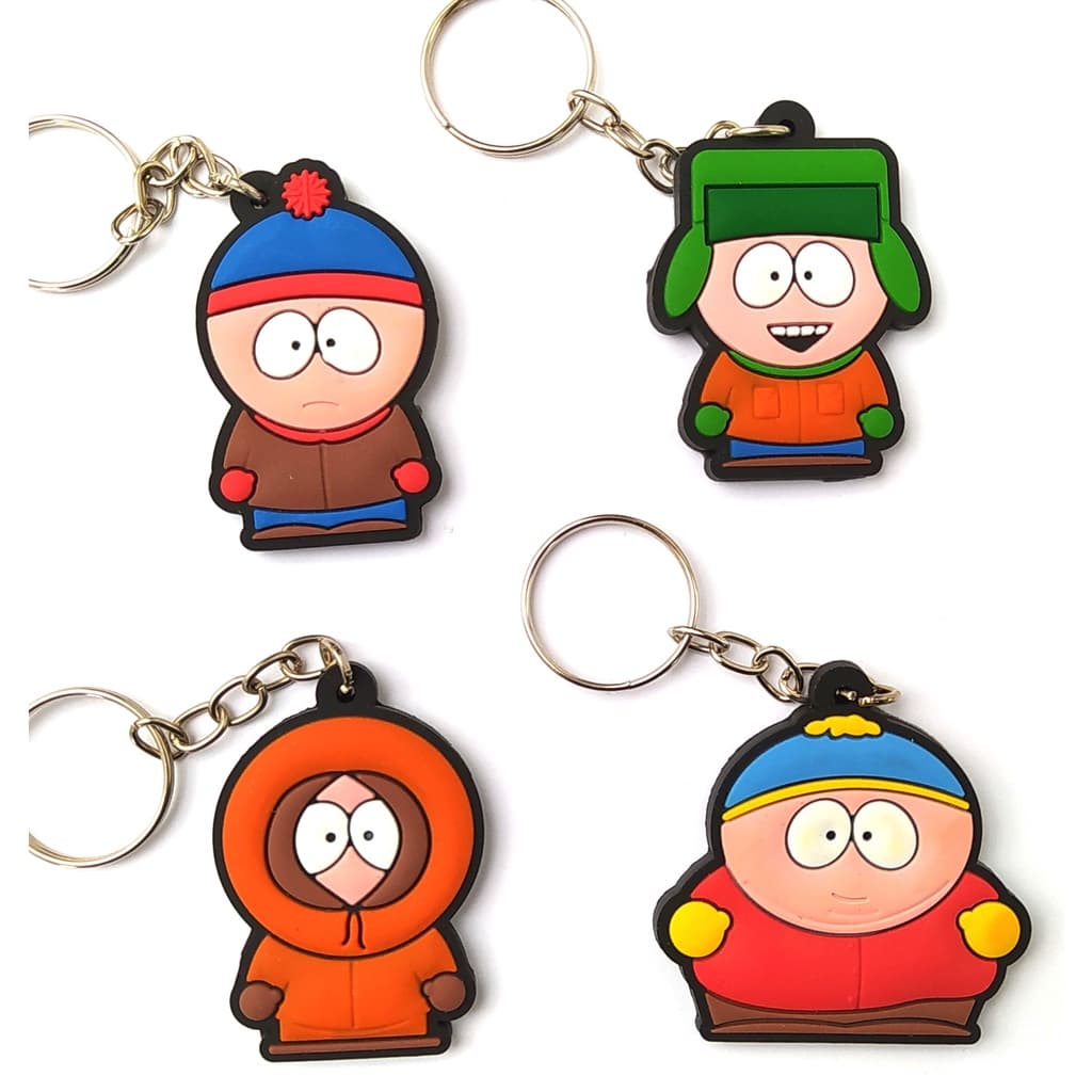 Chaveiros de borracha Eric Stan Kyle Kenny South Park