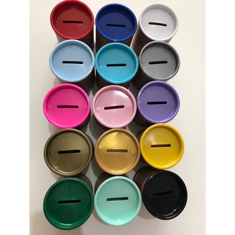 Tampas para cofrinhos - Conjunto TAMPA E FUNDO cofrinho de 6cm diametro