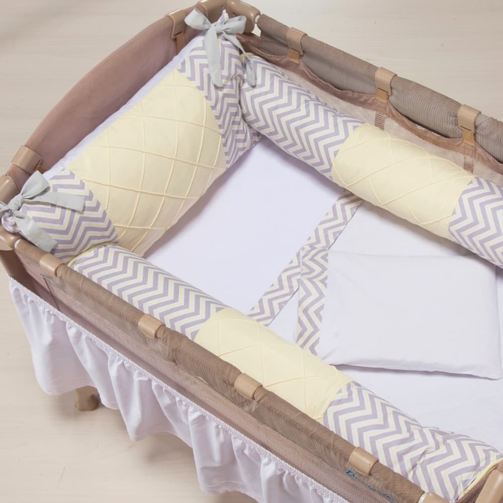 Kit Berço Desmontável 3 Peças Várias Cores Menina Menino