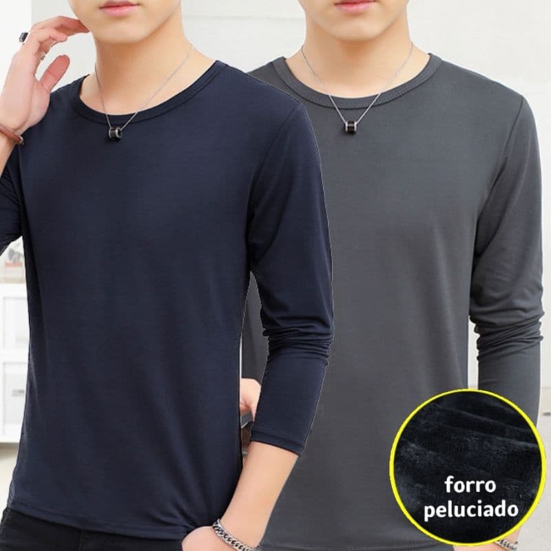 Segunda Pele Adulto Para Mulher E Homem Unisex Blusa Termica Grossa Para Frio De Inverno