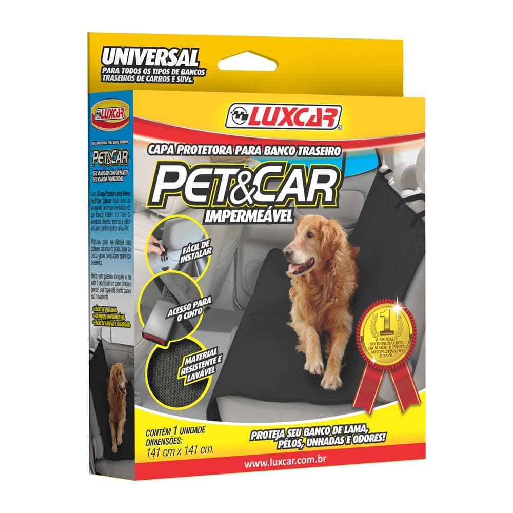Capa Protetora Para Banco Traseiro Petcar Luxcar