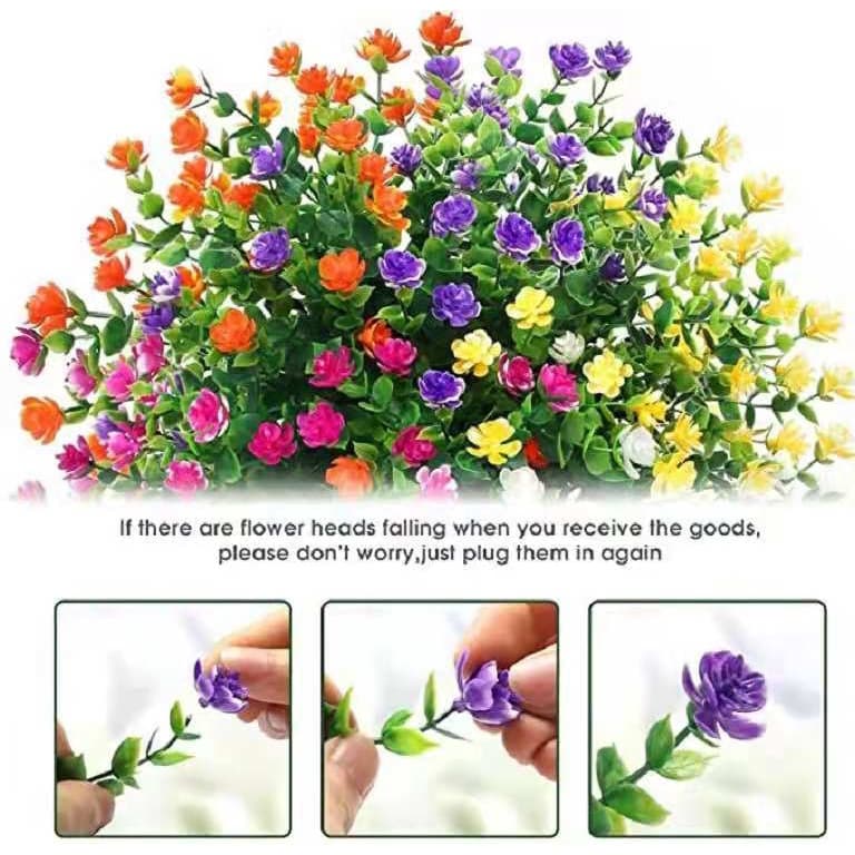 flores Artificial 1 Buque Com 21 Florzinhas P/ Decoração Casamento, Arranjos, Decorar Festas e casa MT-1111-3