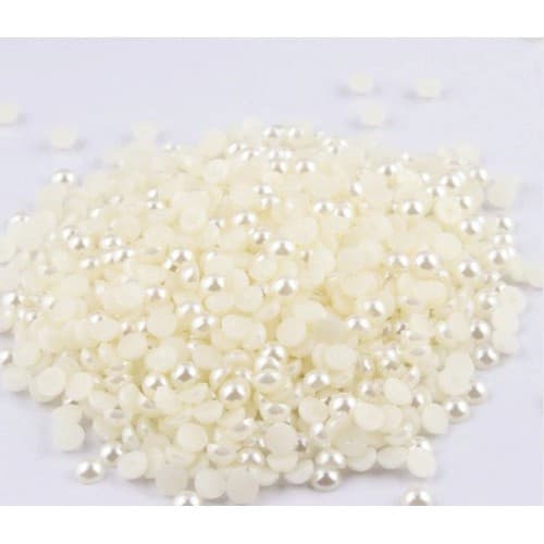 Meia Pérola Abs Colagem tamanhos 6mm/ 8mm 100gr