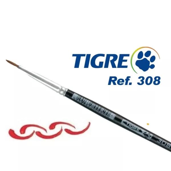 Pincel Tigre Redondo Ref. 308-0