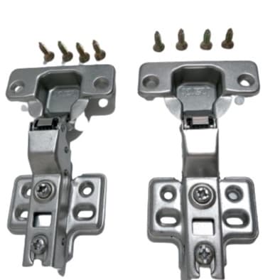 Kit 6 Dobradiças Curva C/Amortecedor Calço Fixo Hardt