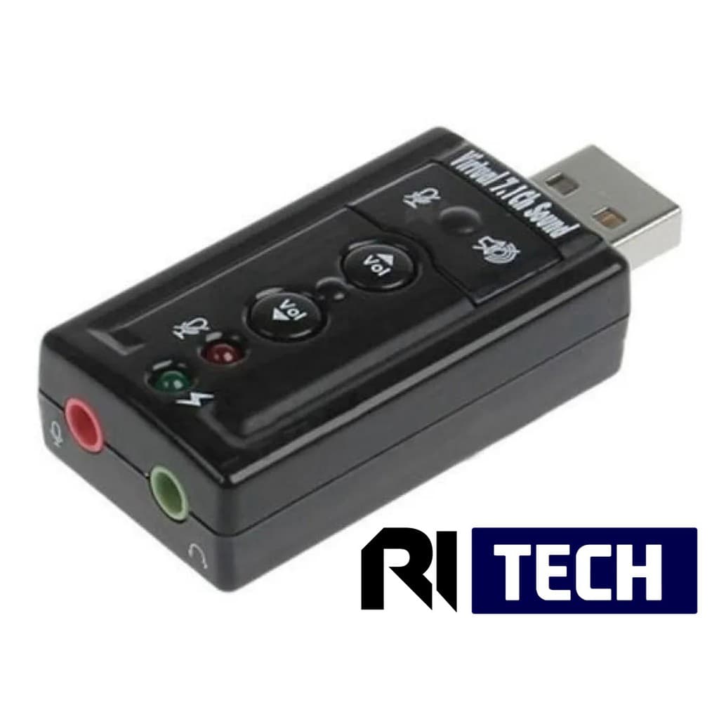 Placa de som usb 7.1
