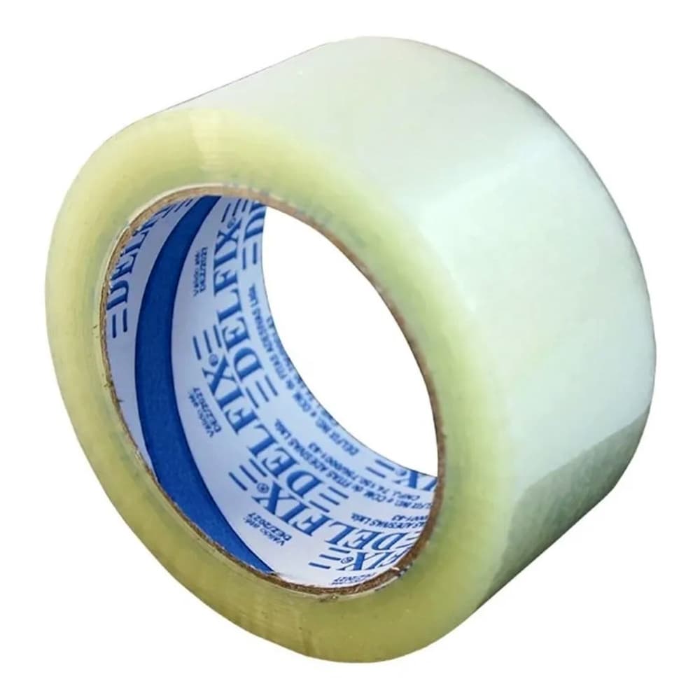 Fita Adesiva Cristal 100 Metros 45mm x 100m Delfix Para Embalar