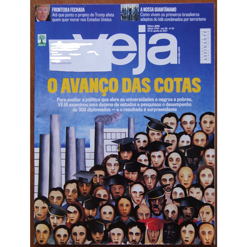 Revista Veja Nº 2543 16 Agosto 2017 Trump Guilherme Arantes Cotas