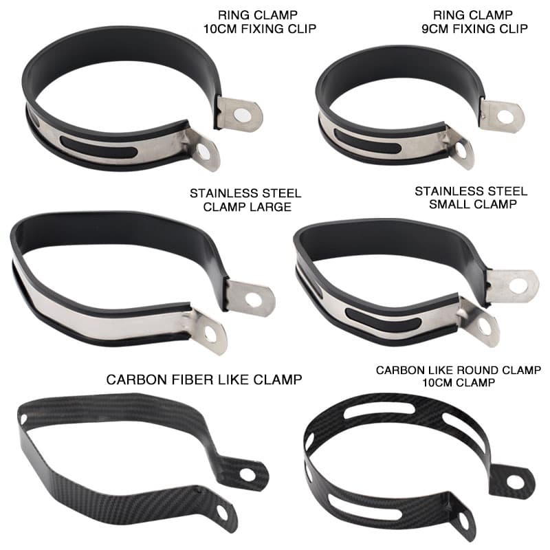 Grampos Para Silenciadores Anel De Escape De Motocicleta Aço Inoxidável Trava De Fibra De Carbono R77 r akrapovic