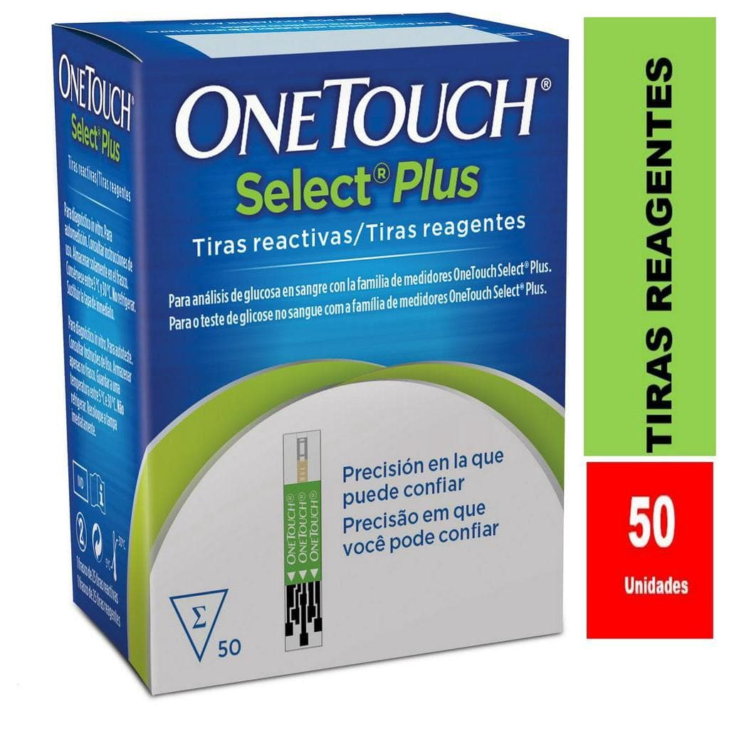 Tiras Reagentes One touch Select Plus - medir glicemia (50 unidades) medir diabetes
