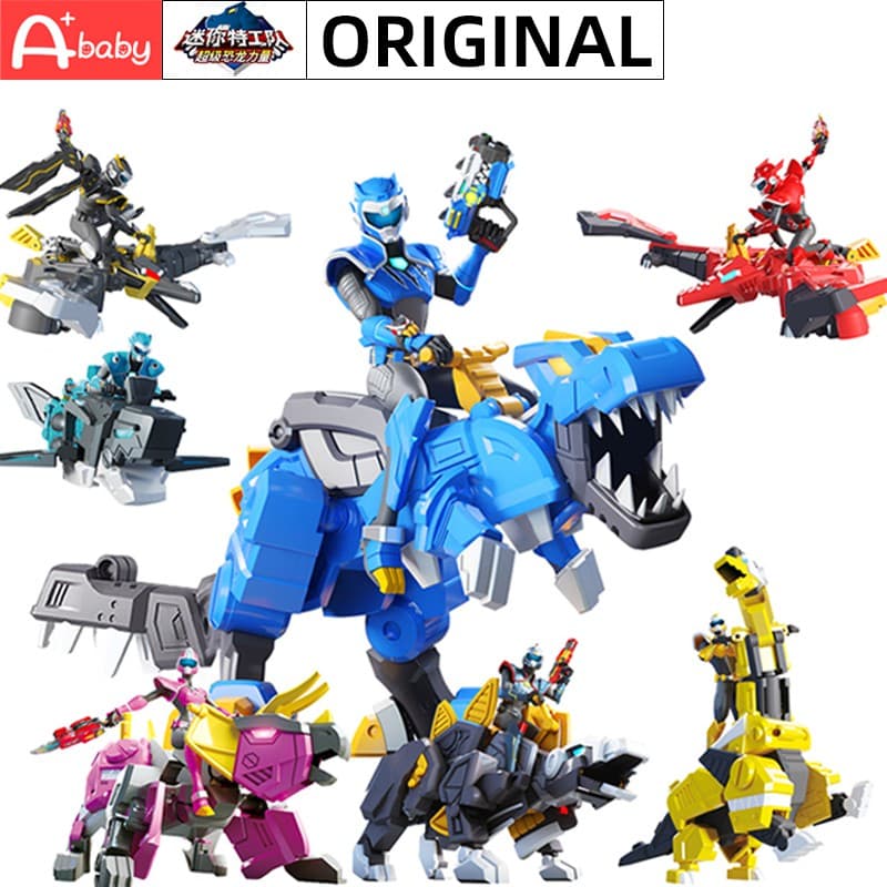 Mini Force Dinossauro Brinquedos Robô Para Crianças Figura De Ação Transformação Brinquedo Deformação Para Presente De Aniversário