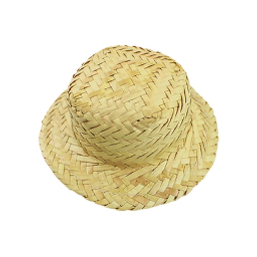 kit 10 Chapeus de Palha Boneca Miniatura Mini Chapéu p/ Tiara Festa Junina Julina