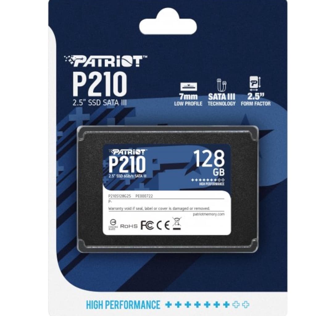 Hd Ssd Patriot P210 128GB 2.5'' SATA III 6Gb/s