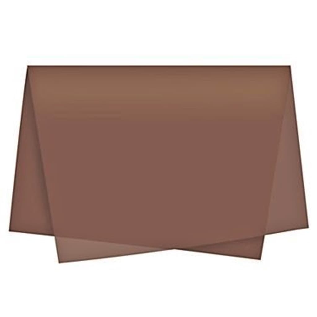 Papel de Seda Marrom Médio 50x35 Pacote com 50 folhas Embrulho Presente