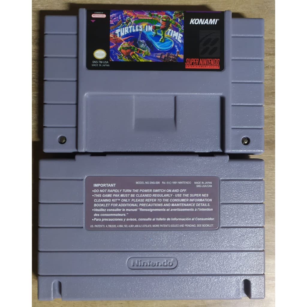 Turtles In Time cartucho novo Super Nintendo