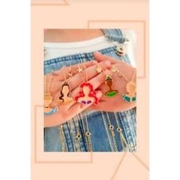 Colar esmaltado princesas