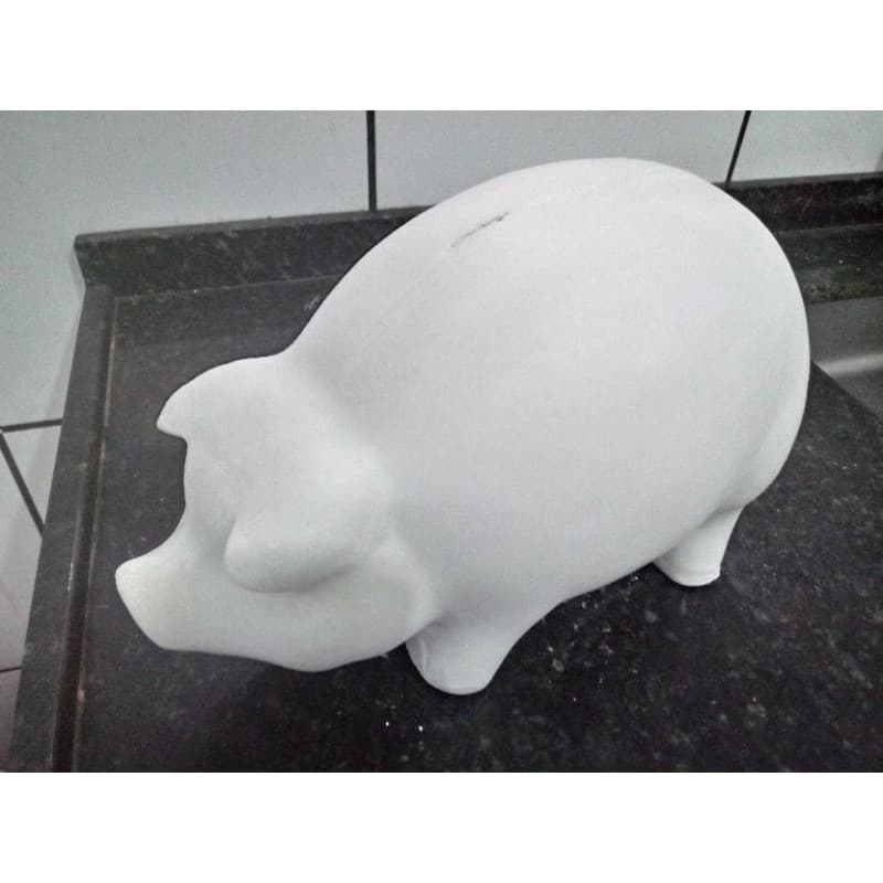 cofre de gesso porquinho para pintura artesanato cofre para moedas