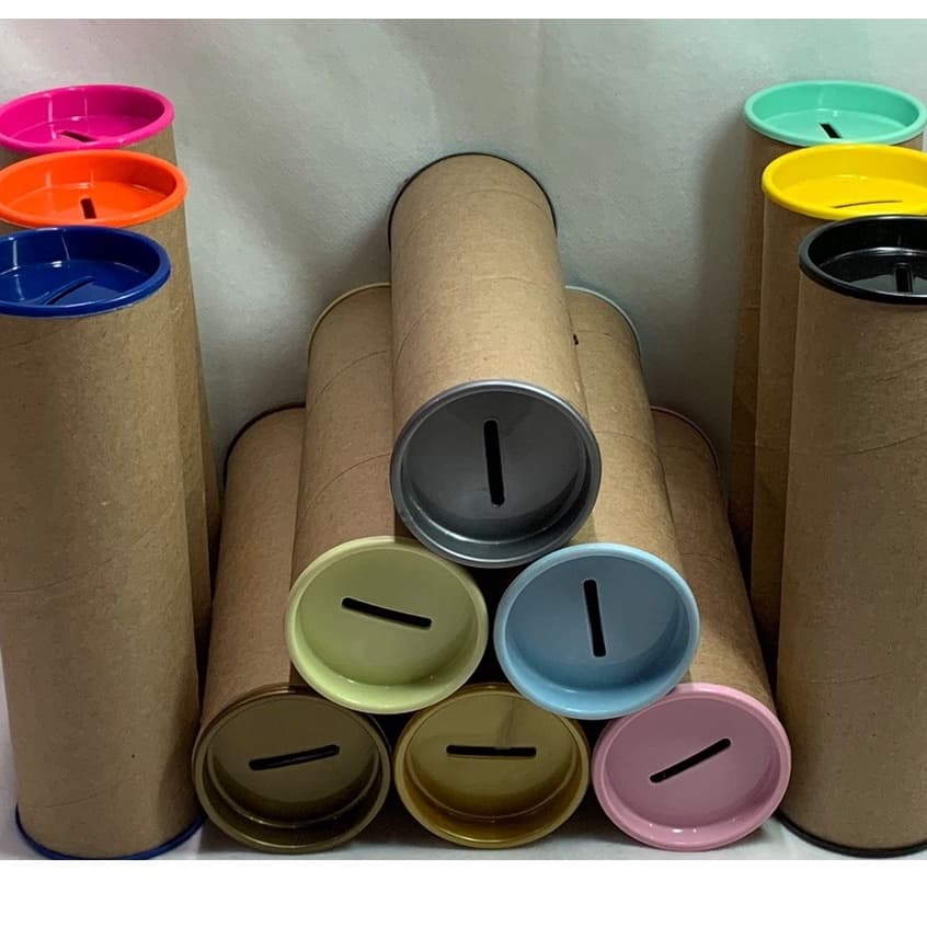 Cofre de Papelão 20 alt x 6 cm Tampa Plástica c/ 10 unid- Maricota Festas