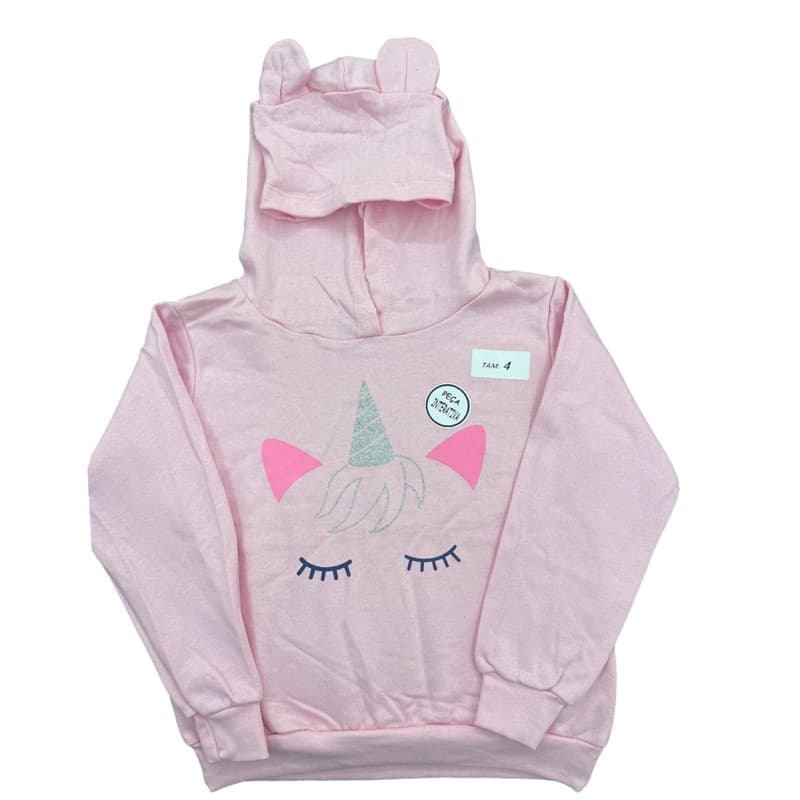 blusa de moletom infantil menina moletinho peluciado  moletinho flanelado