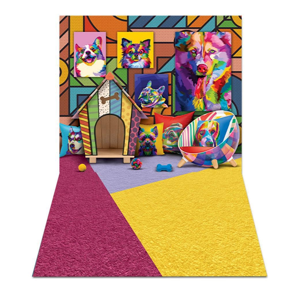 Fundo Fotográfico Quadros Pet Shop Em Tecido PN-01179