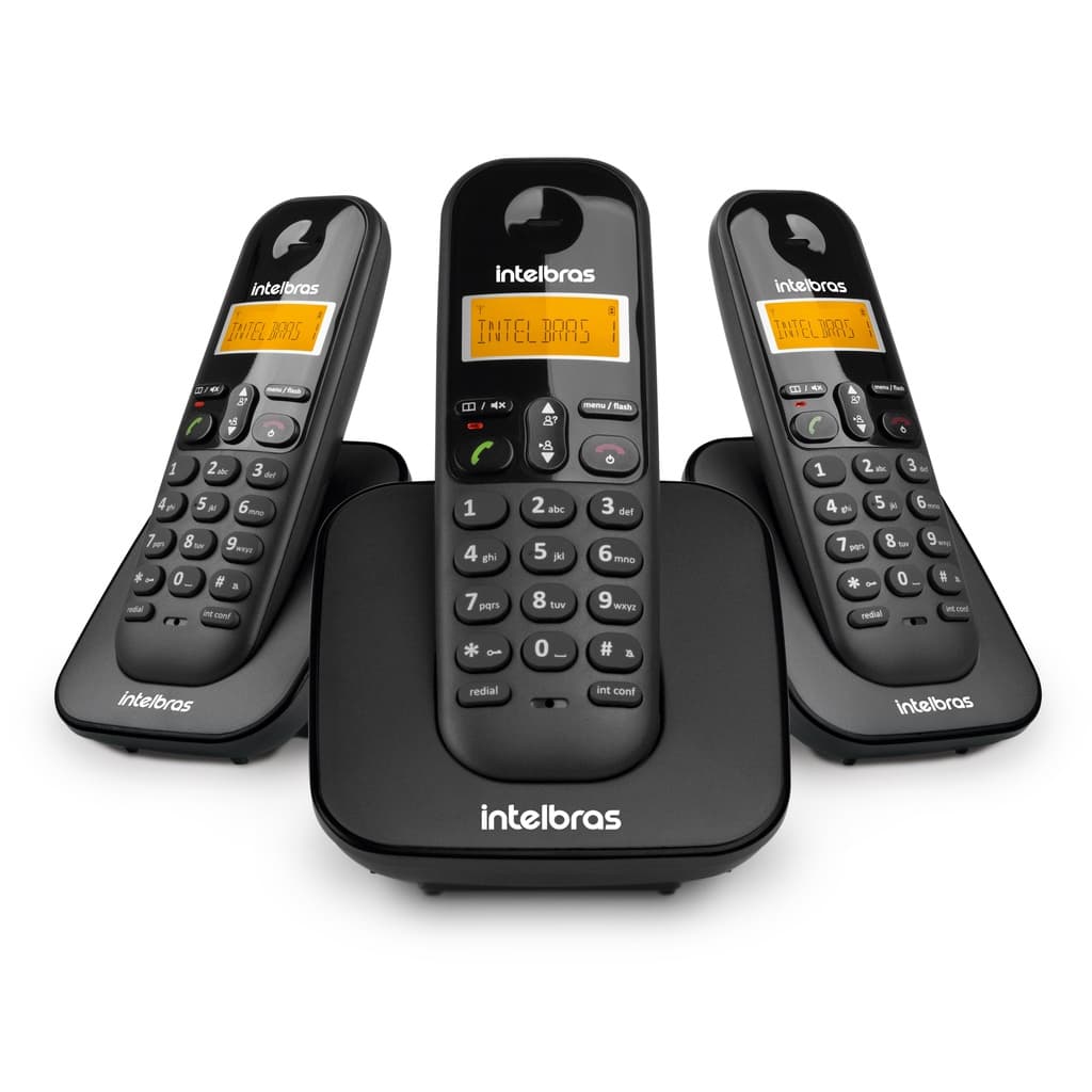 Telefone Sem Fio Intelbras Ts 3113 Com 2 Ramais Inclusos