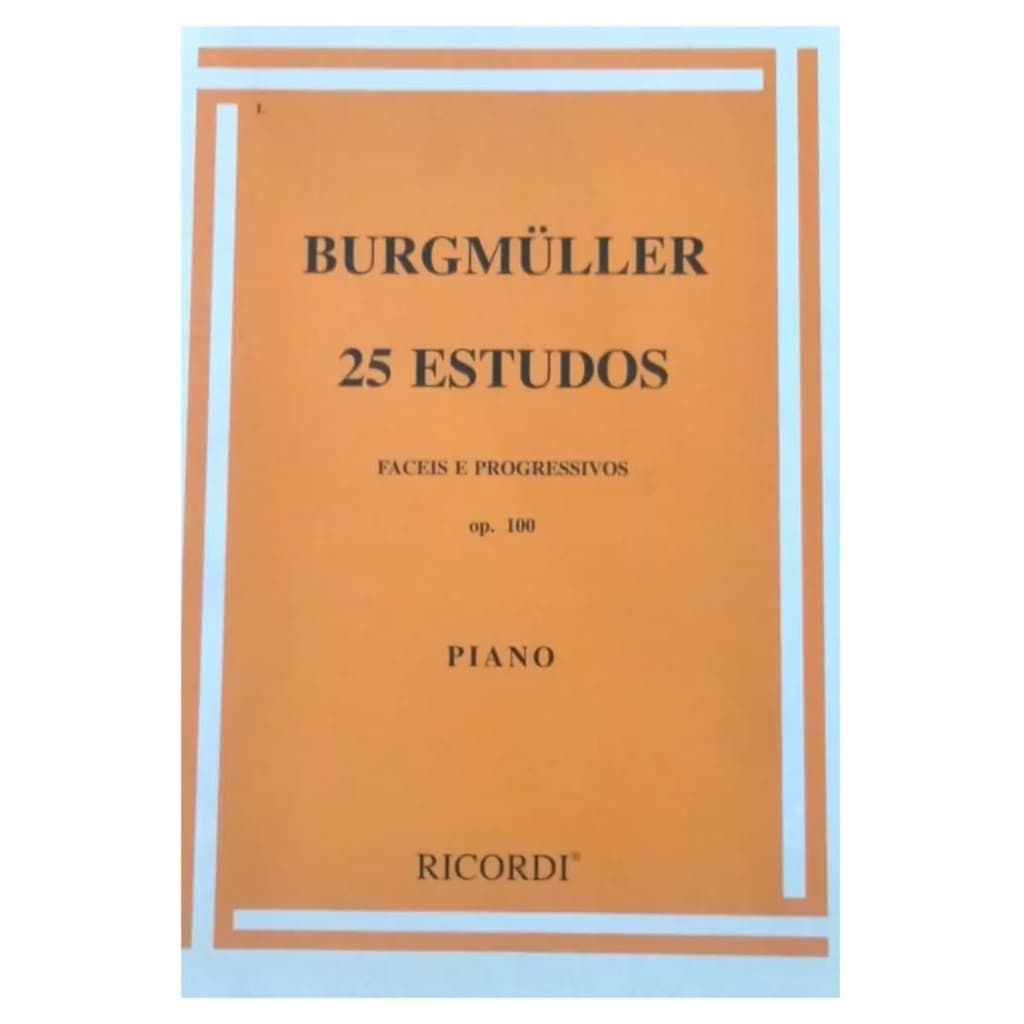 Método Piano Burgmuller 25 Estudos Fáceis