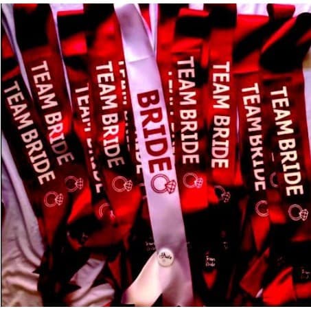 Faixa Personalizada para chá de lingerie e despedida de solteira noiva - Valor unitário