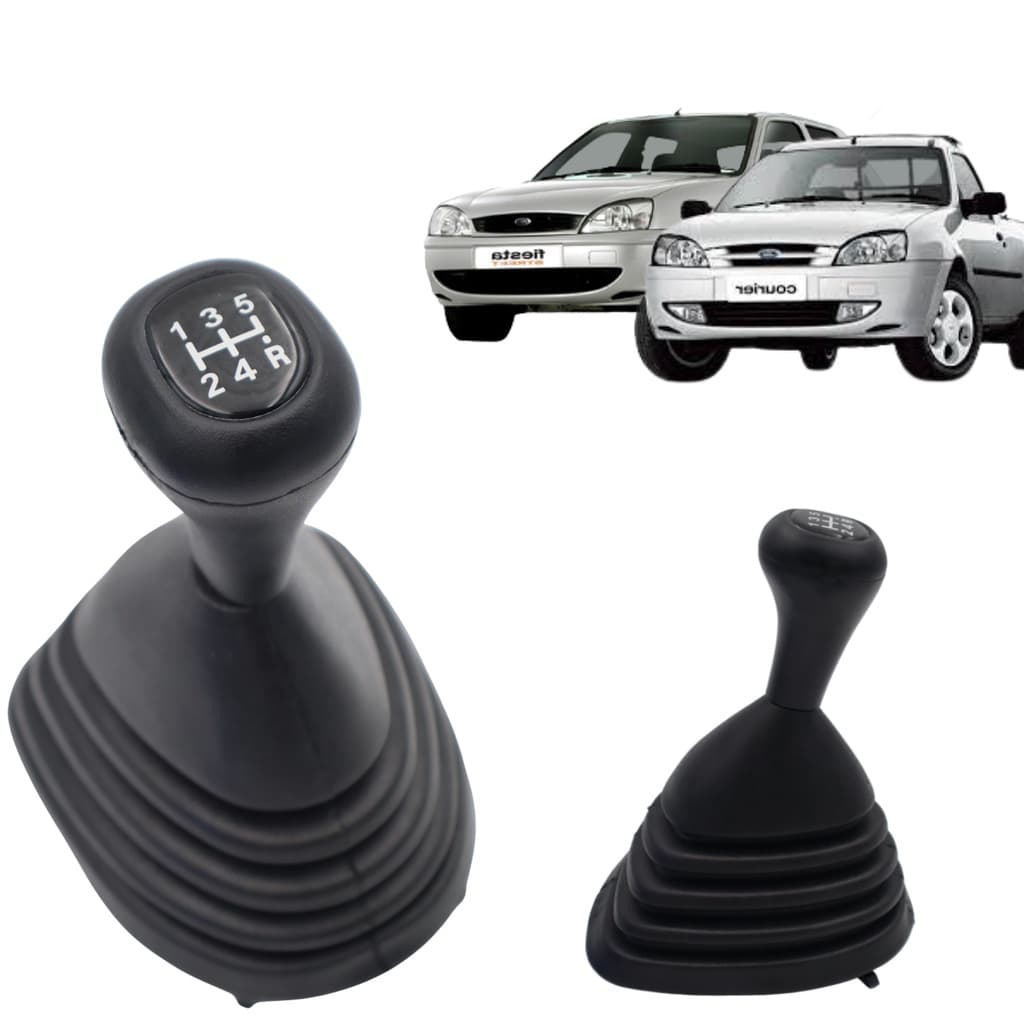 Kit Manopla Coifa do Câmbio Fiesta Street 2001/2006 Courier 2001/2013