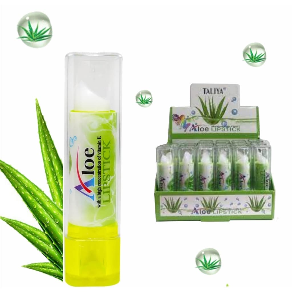 4 Hidratantes Labial  Aloe Vera  e vitamina E - 4 Unidades
